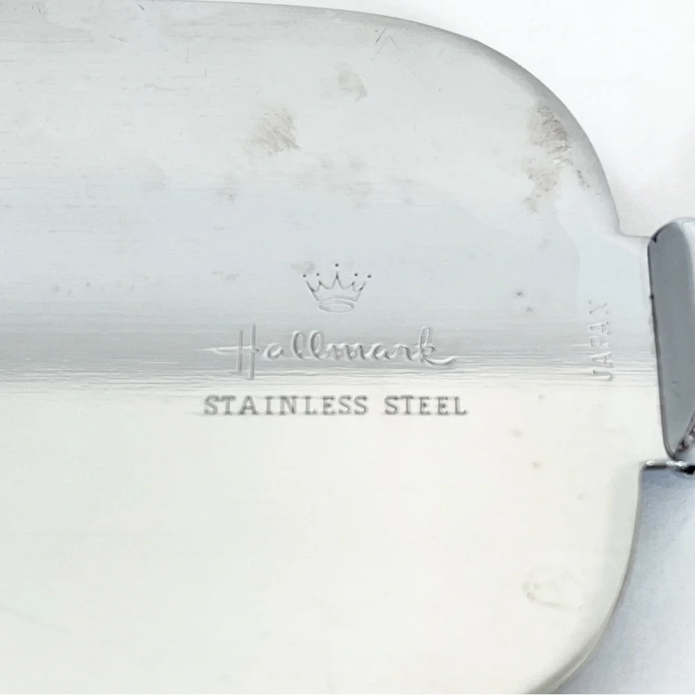 Vintage Wedding Faux Mother Of Pearl Stainless Steel Cake Knife & Server Japan